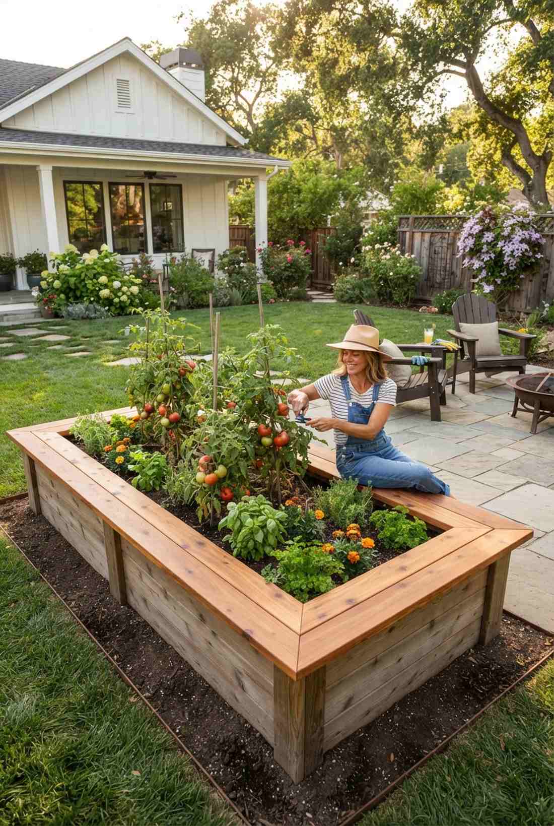 built in seating ledge