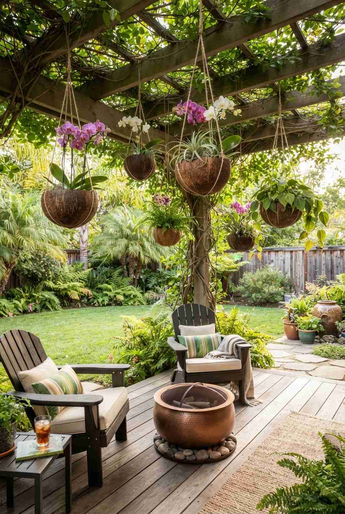 coconut shell planter