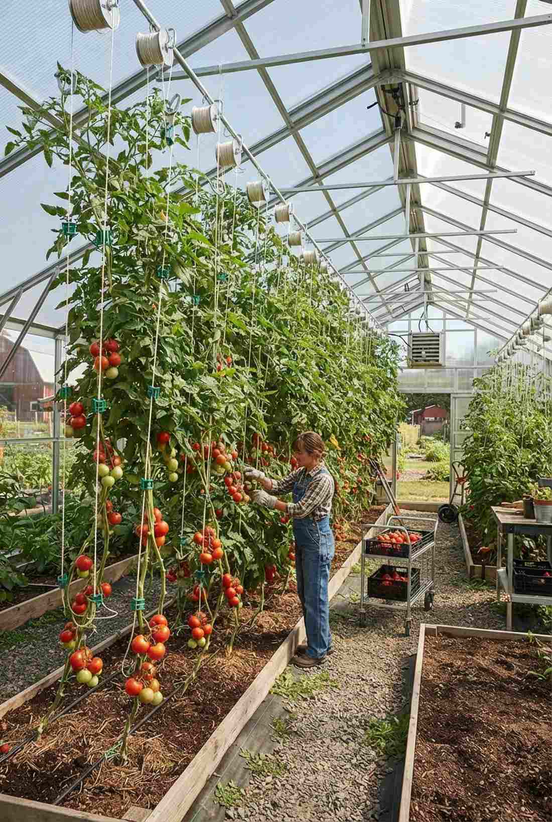 greenhouse interior overhead