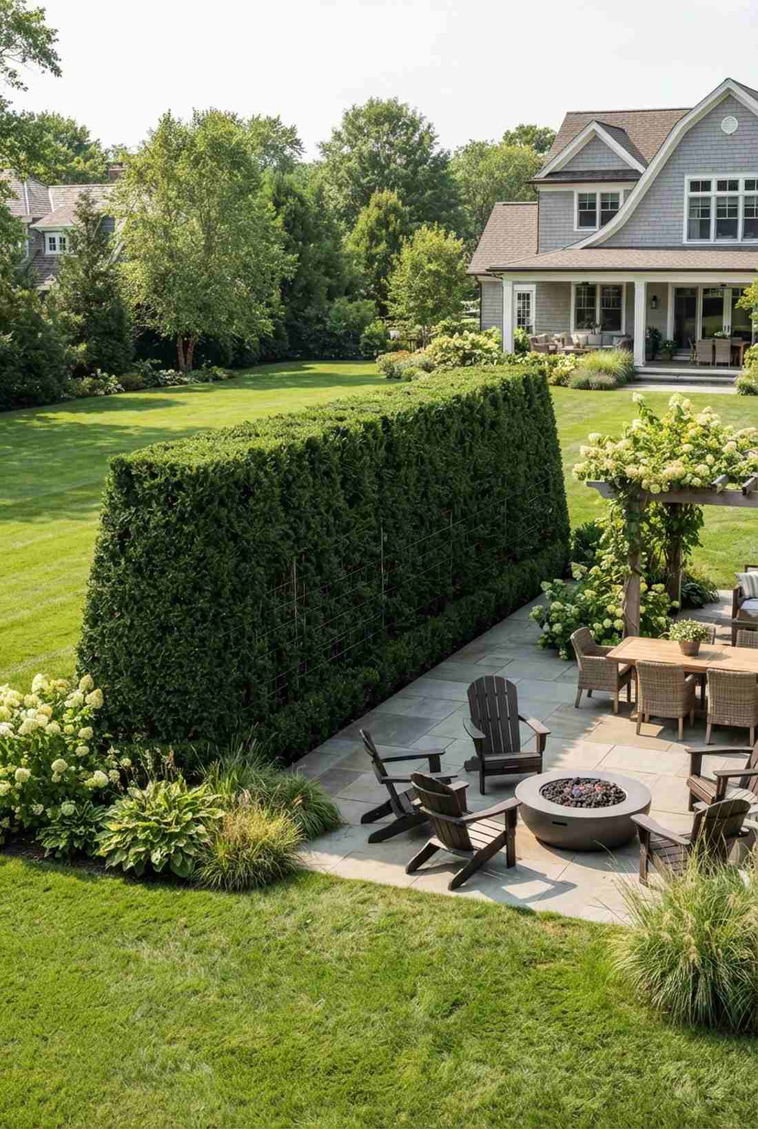 linear hedge walls