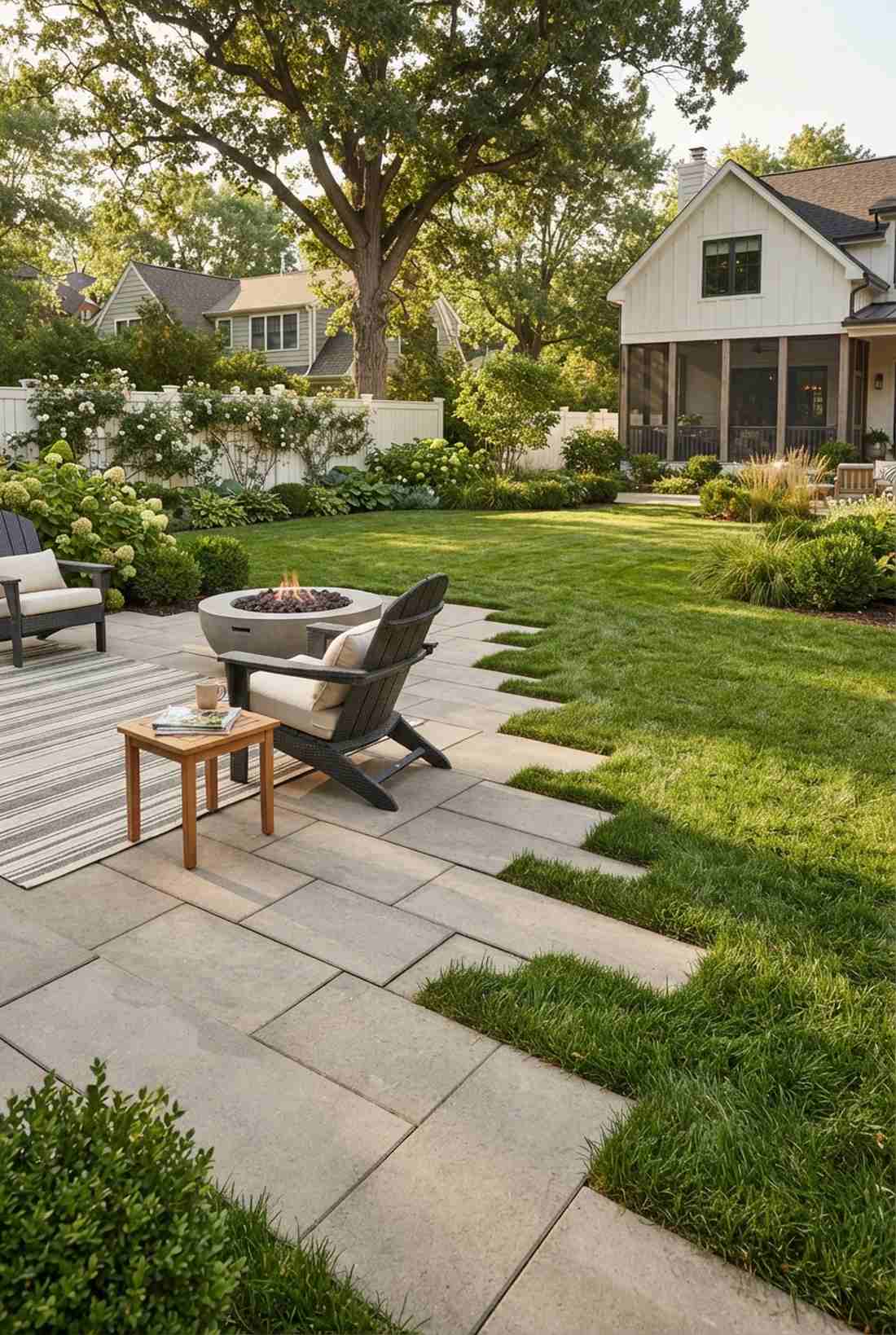 patio lawn edge detail