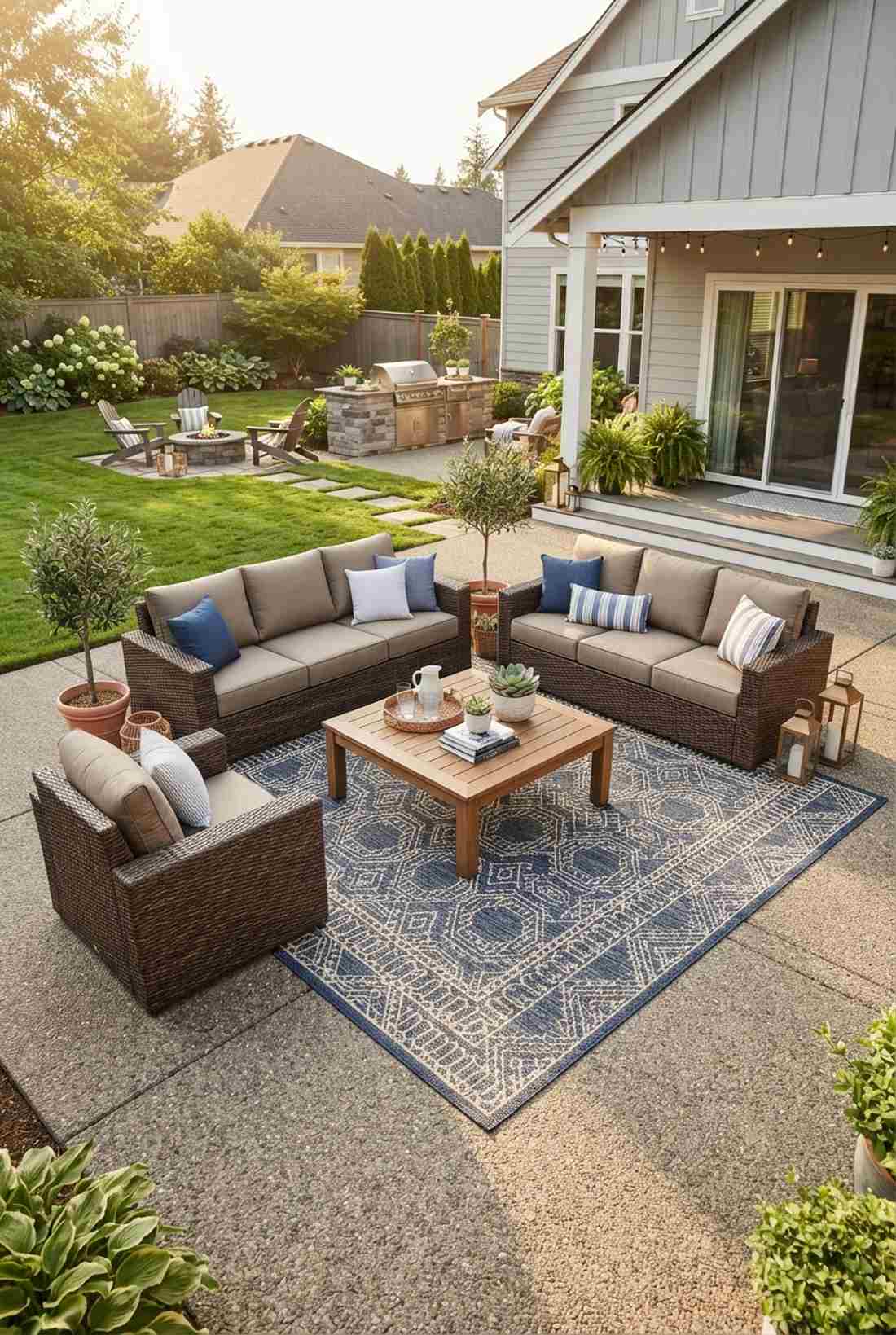 sofa loveseat and chair trio