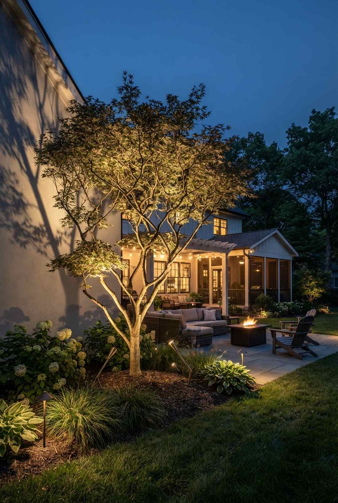 specimen tree uplighting