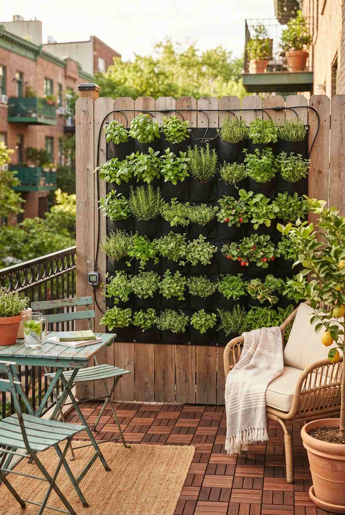 vertical garden wall fence