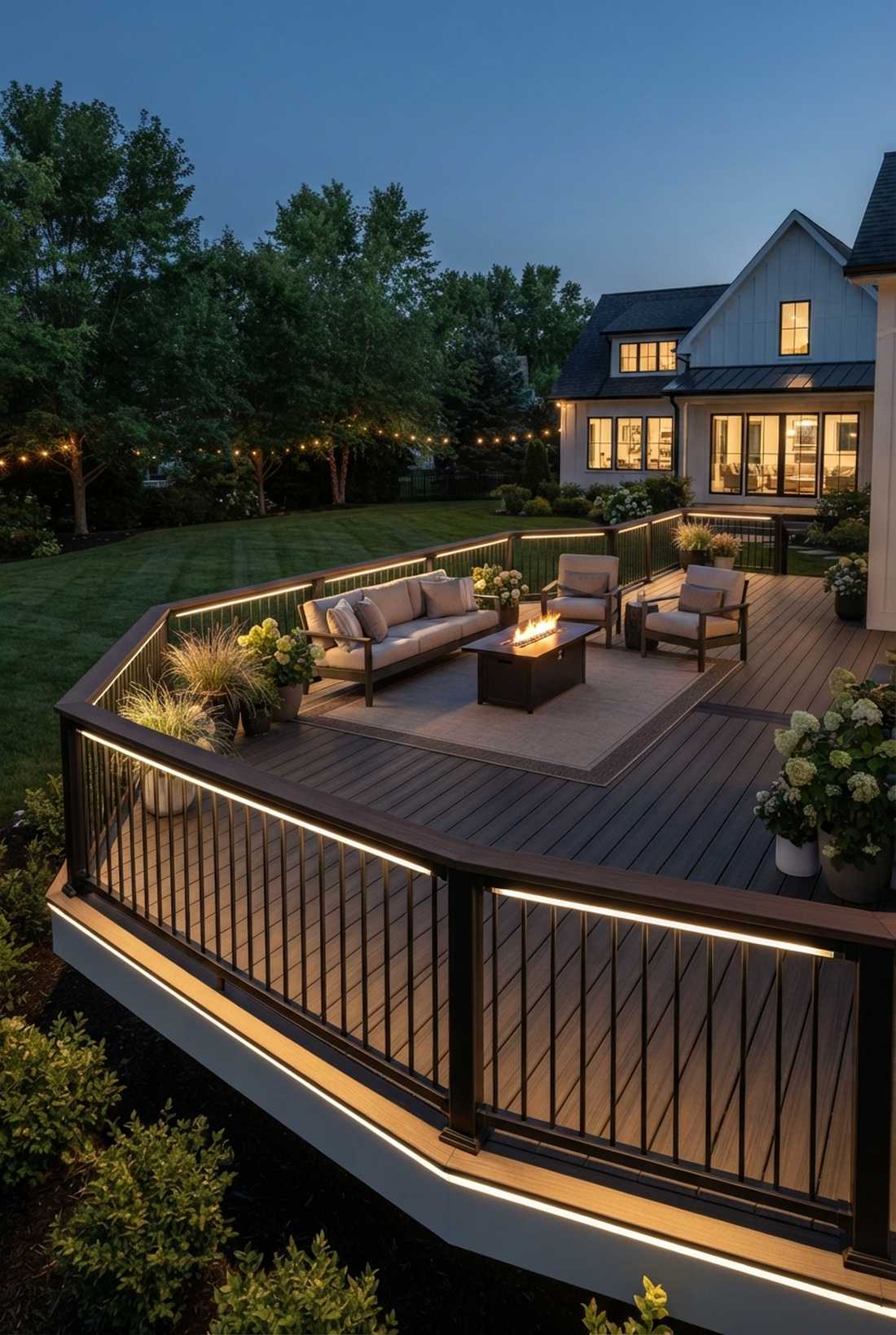deck railing underlighting