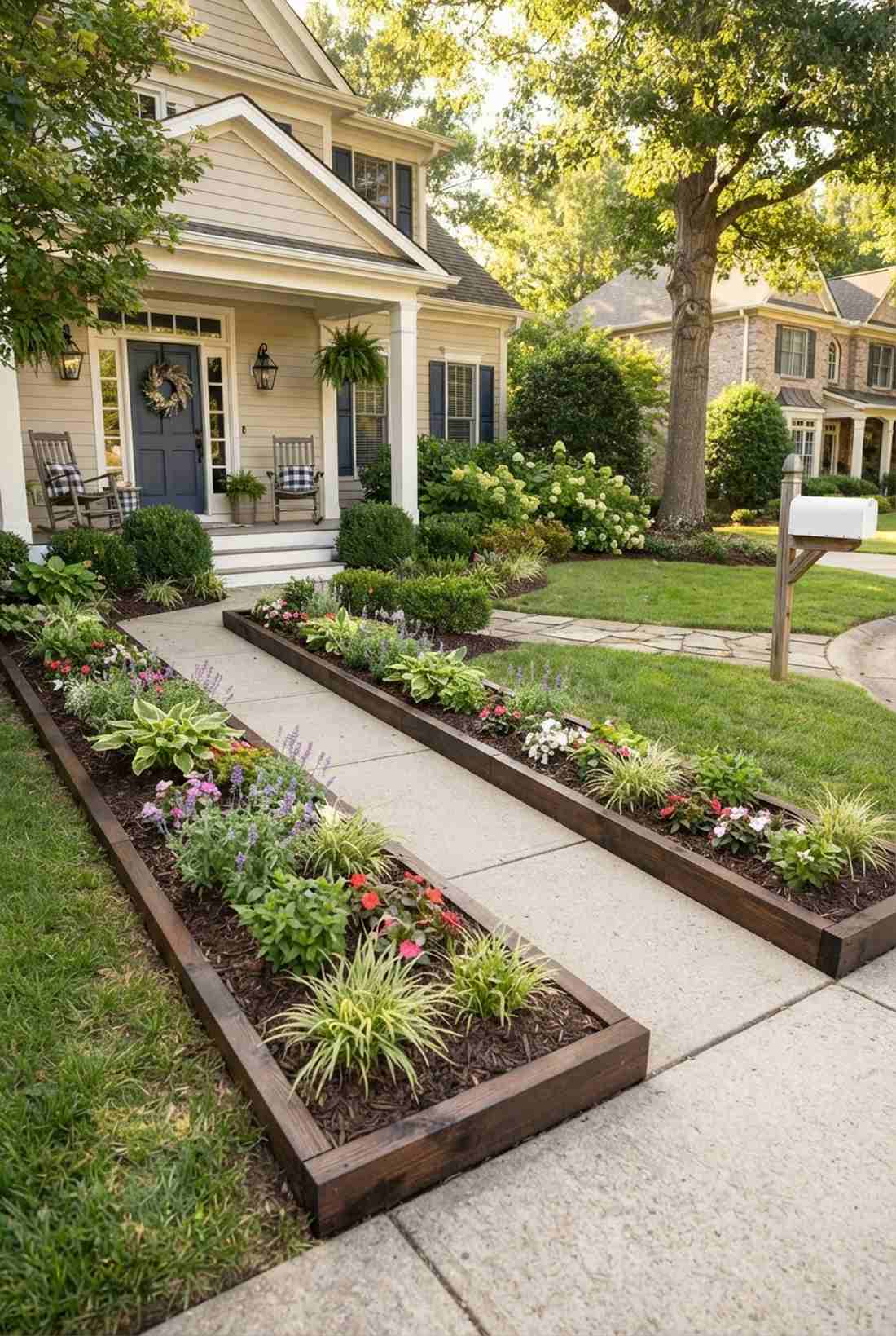 pathway border beds