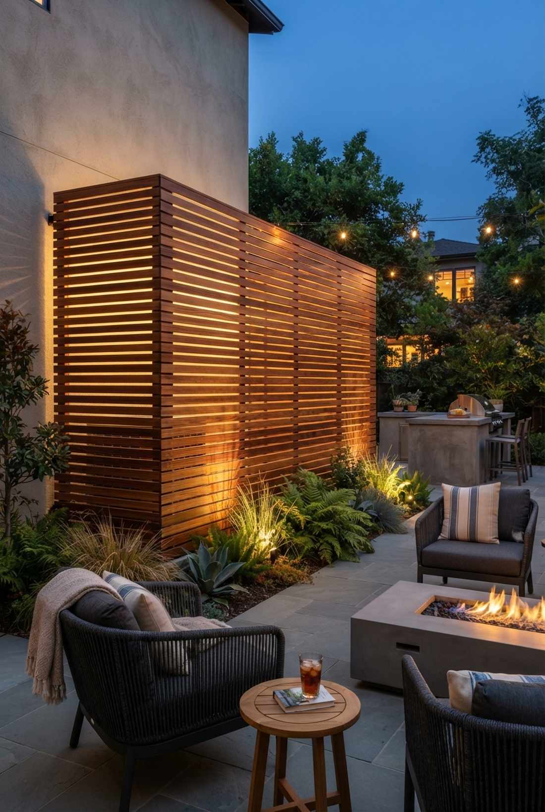 privacy screen backlit panels