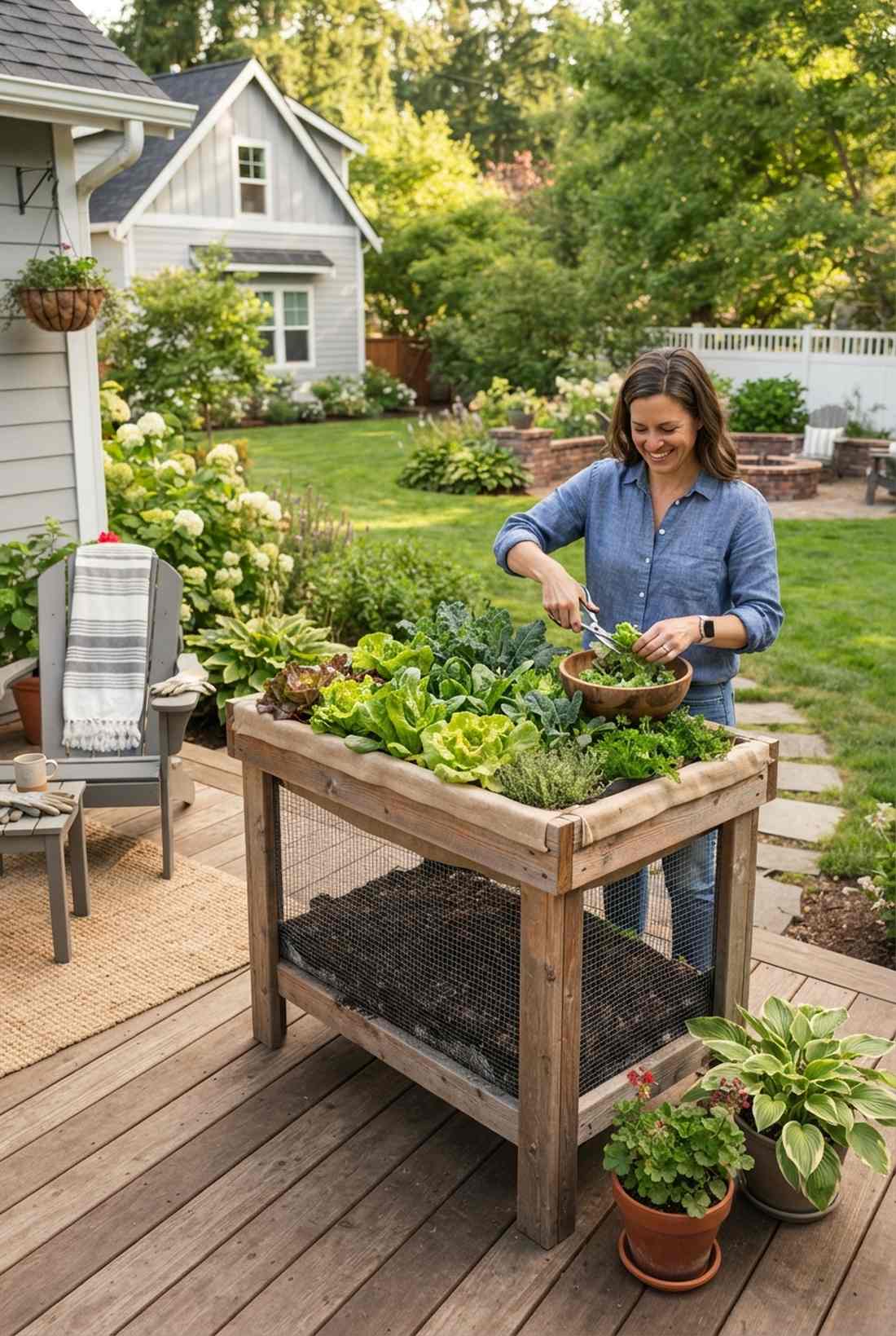 salad table garden