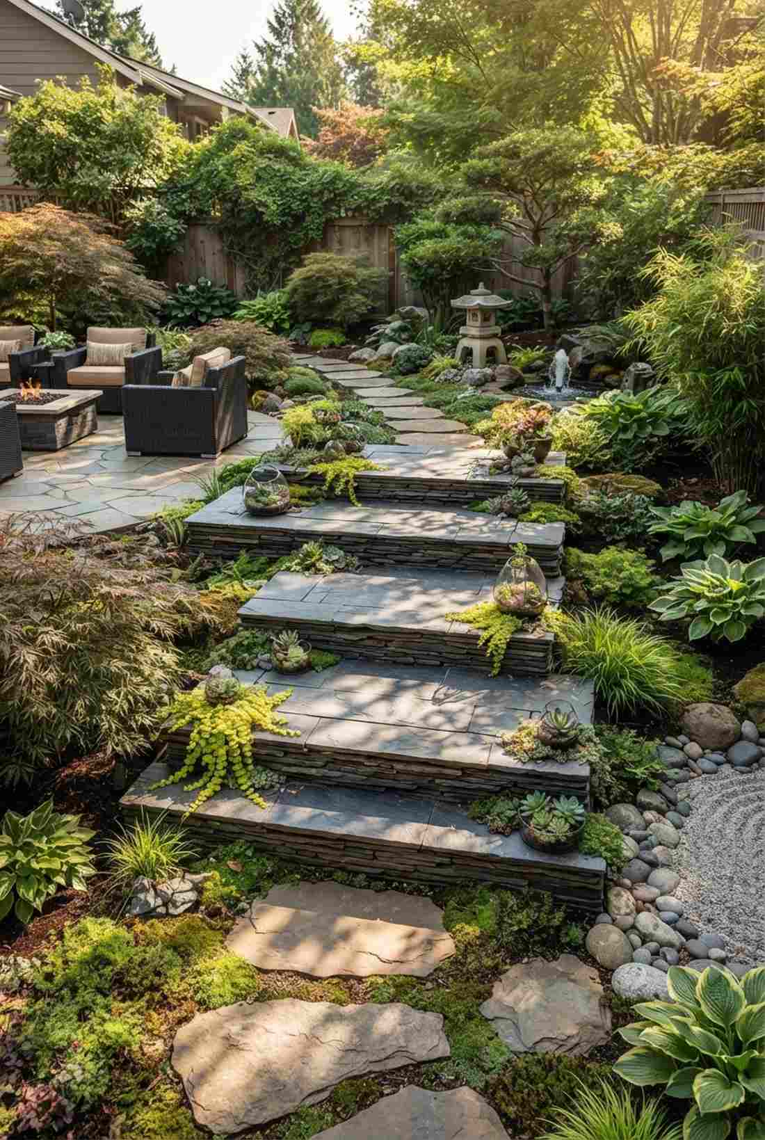 stacked stone dimensional platforms