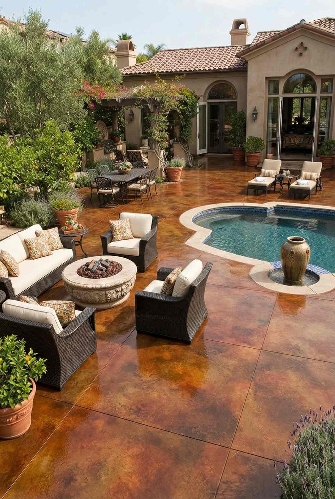 stained concrete overlay