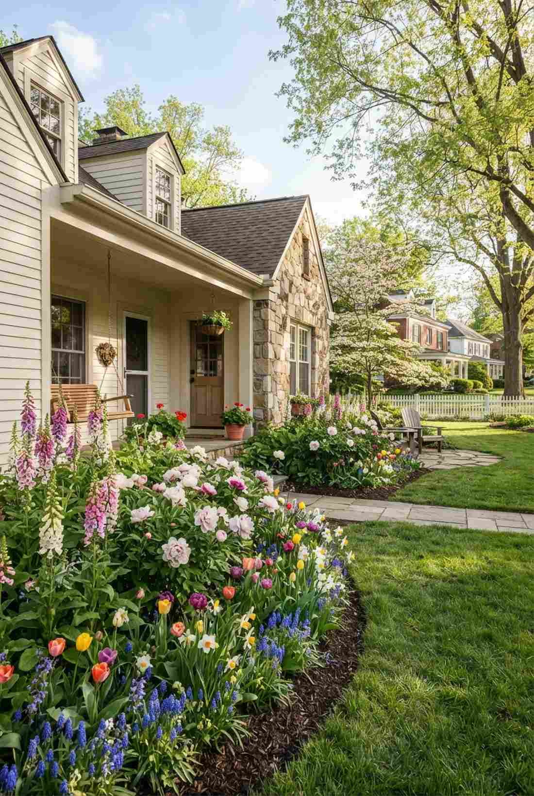 cottage foundation border