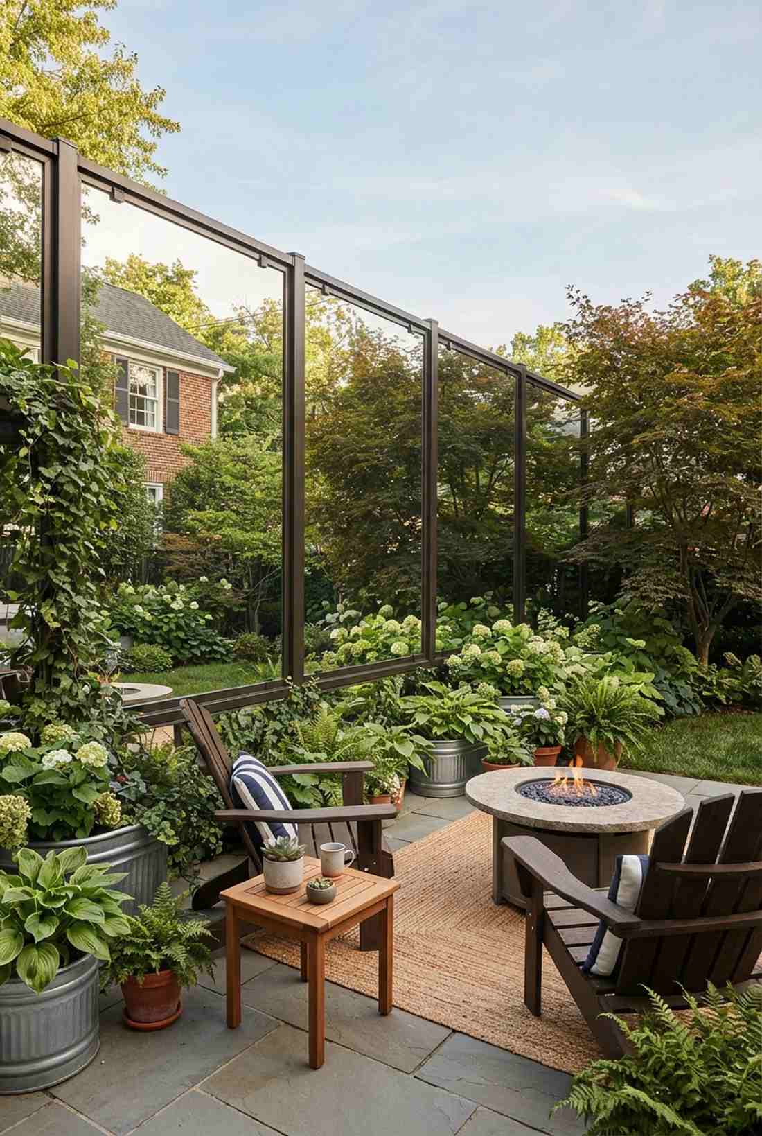 mirror panel fence