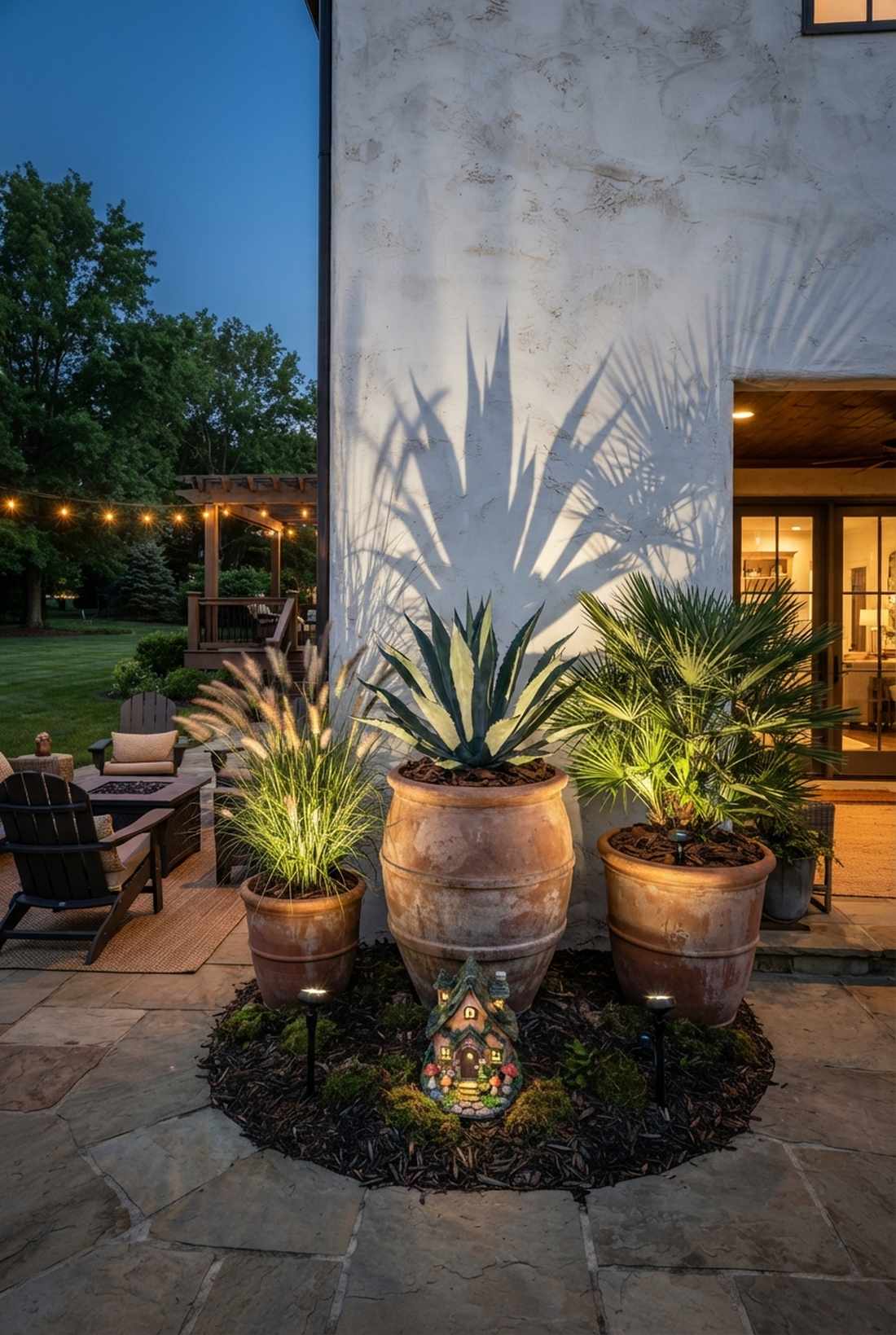 potted plant highlighting