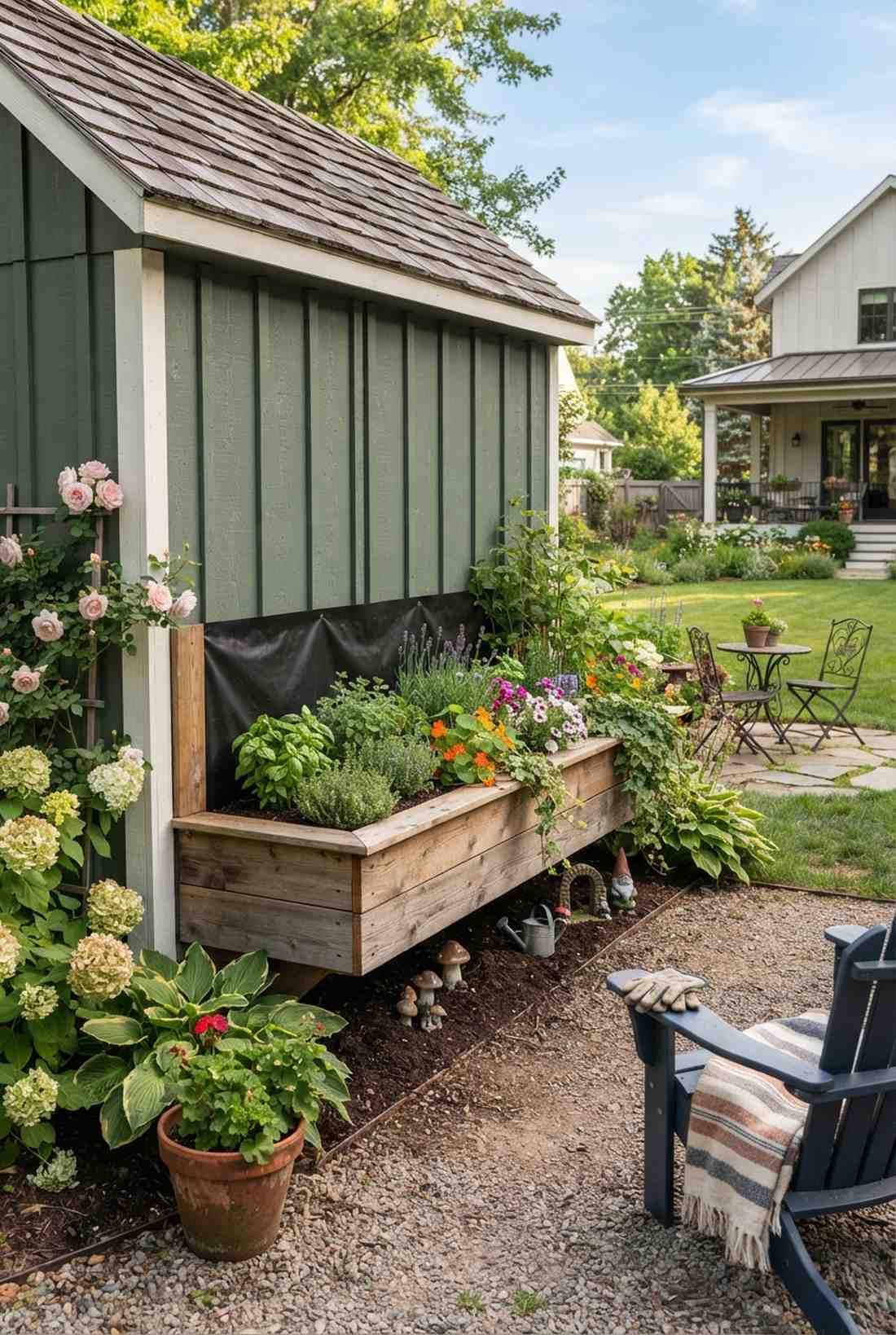 shed attached bed