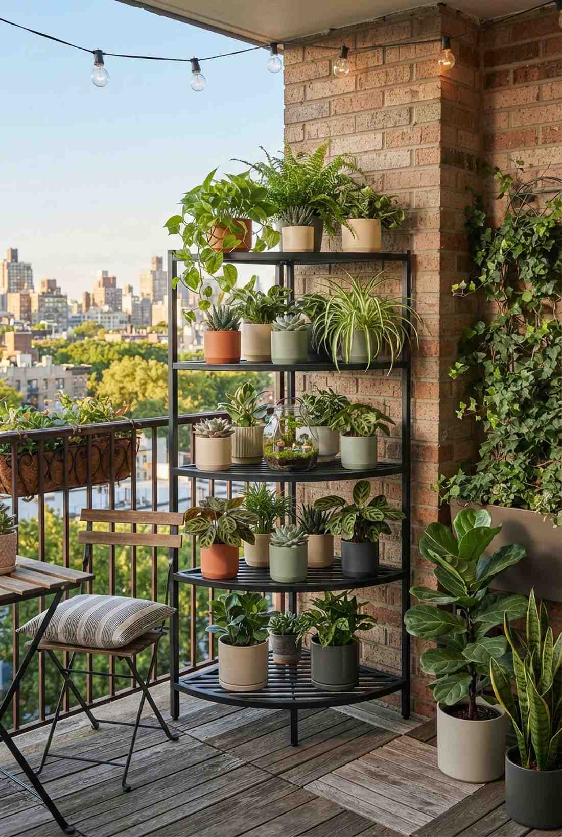 tiered corner plant stands