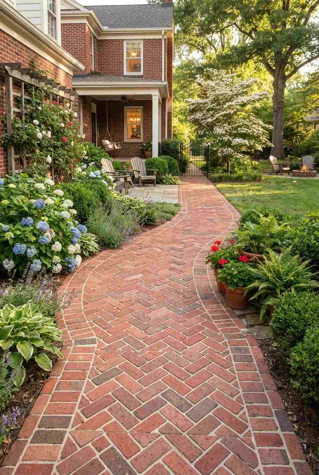 brick herringbone pattern