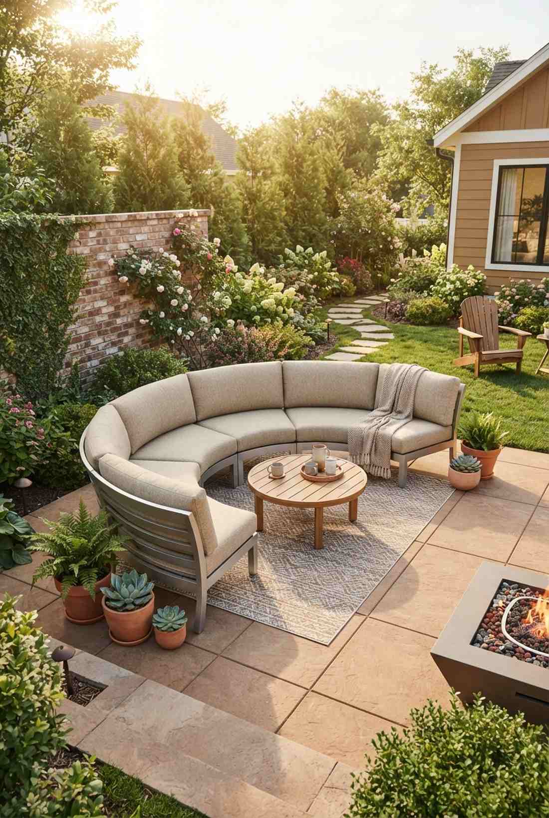 curved corner loveseat