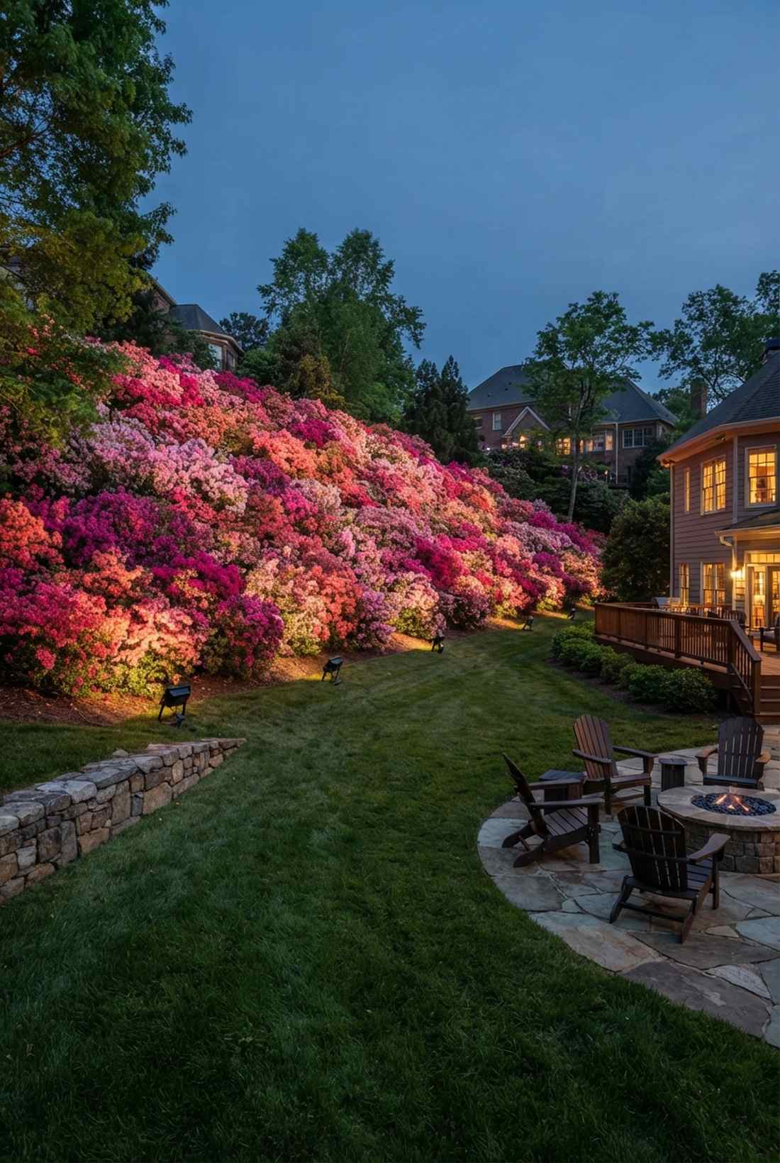 flowering shrub mass washing