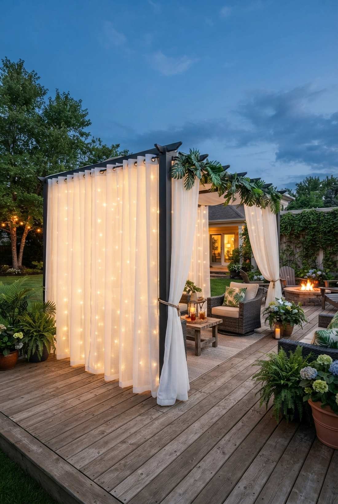 outdoor curtain integration