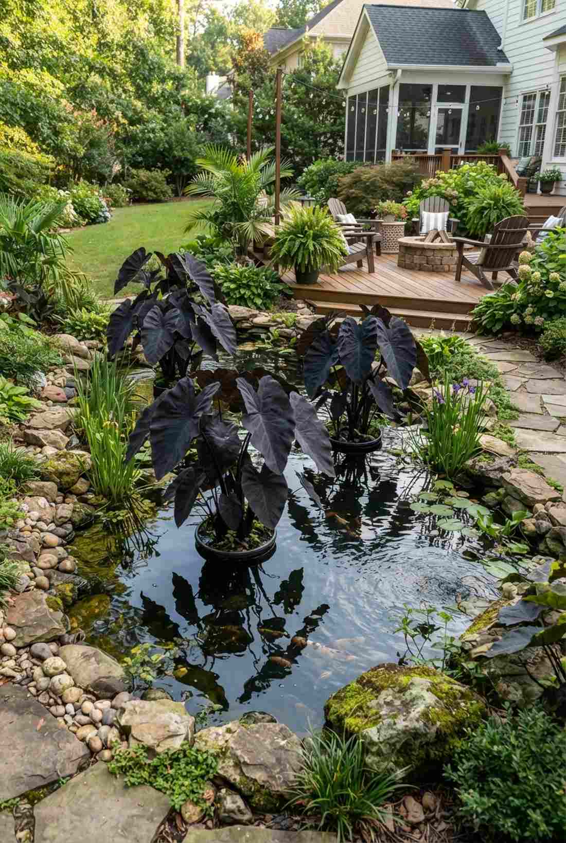 taro colocasia waterside