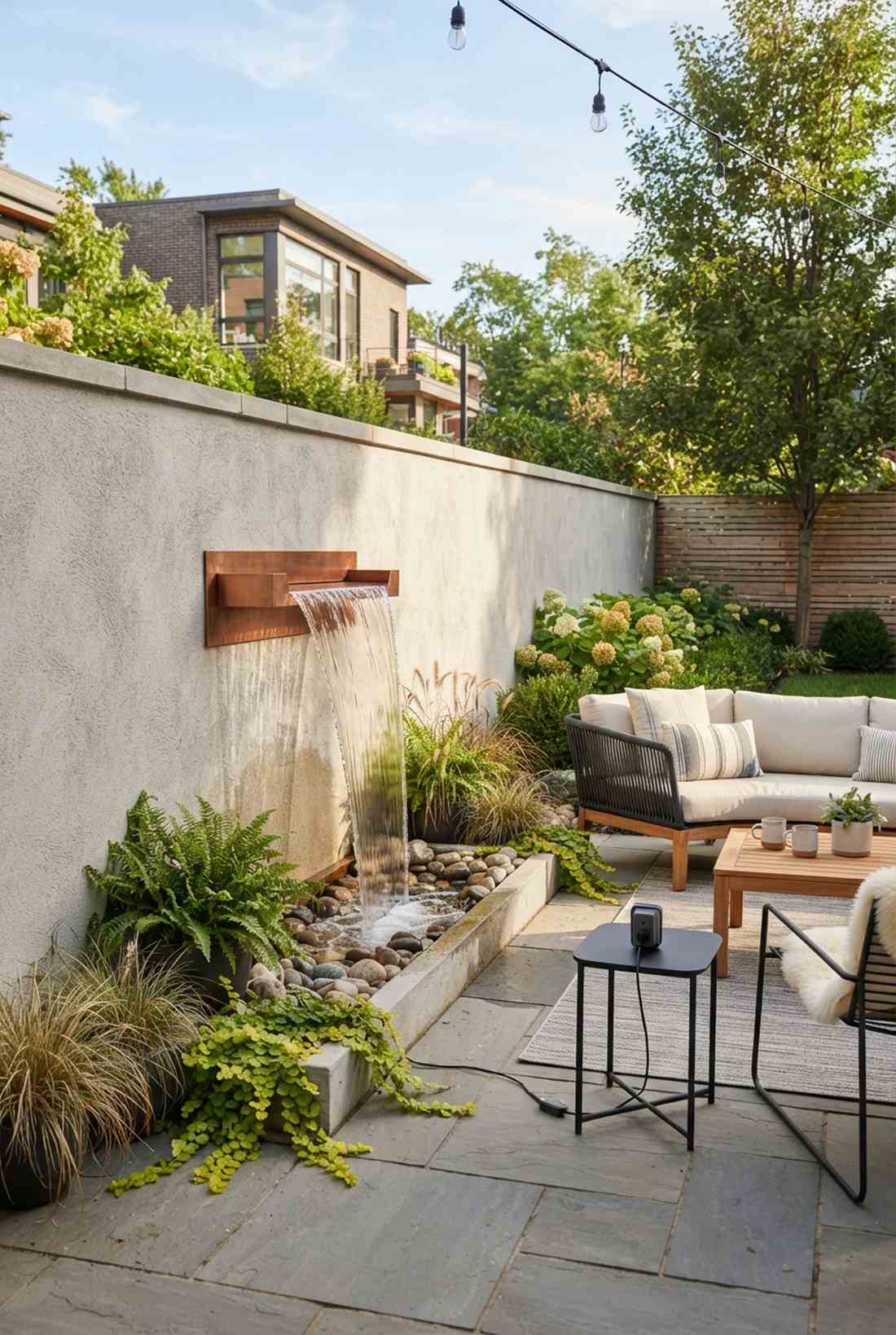 wall mounted water feature