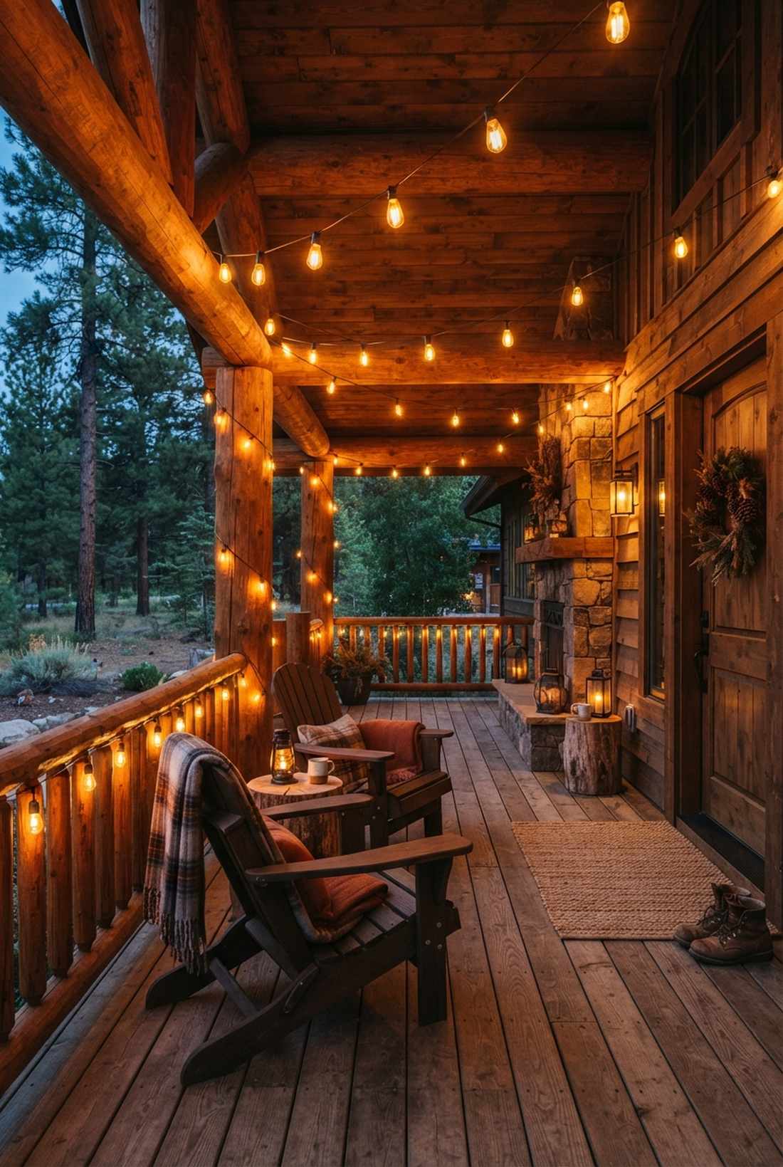 amber glow rustic