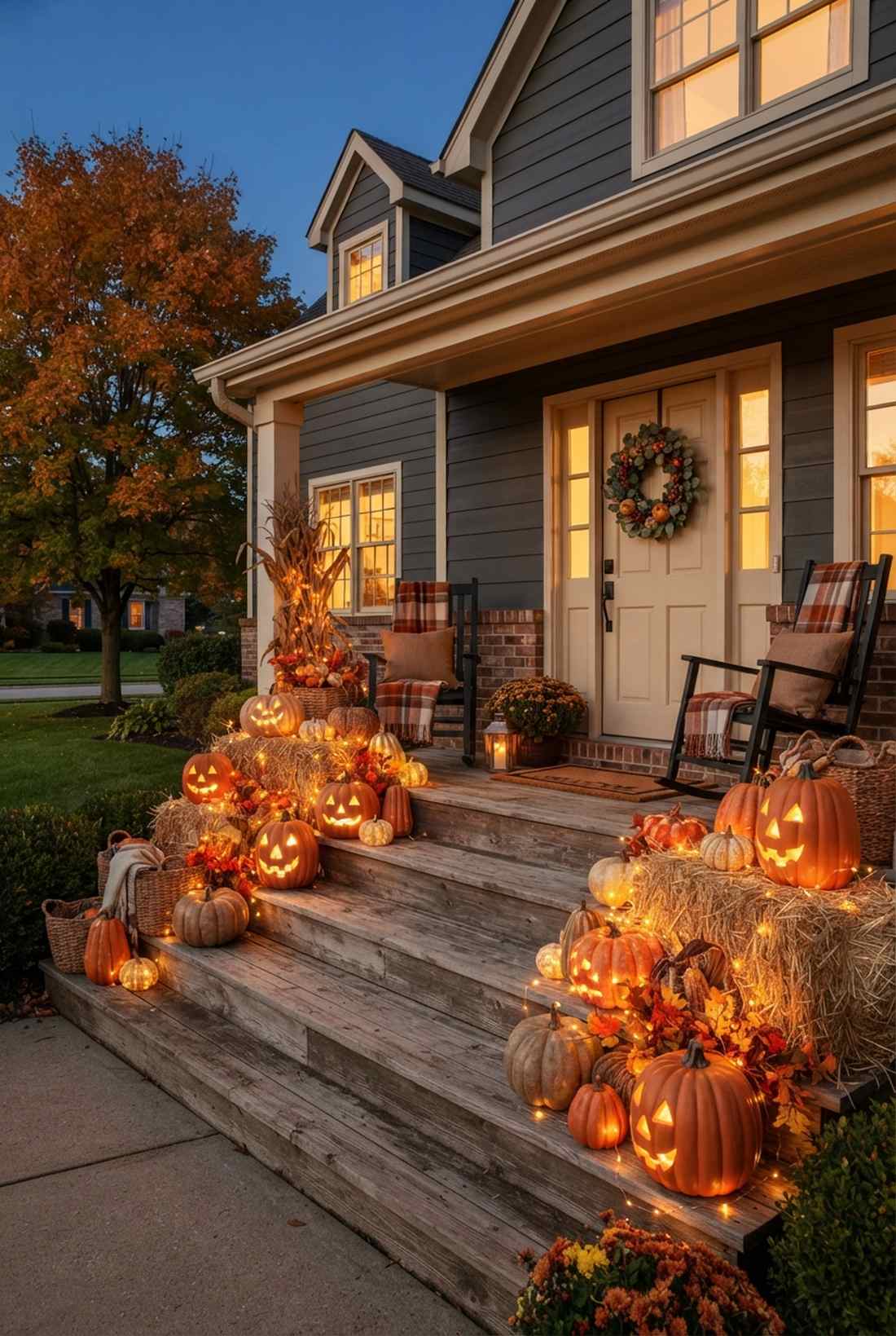 autumn harvest displays