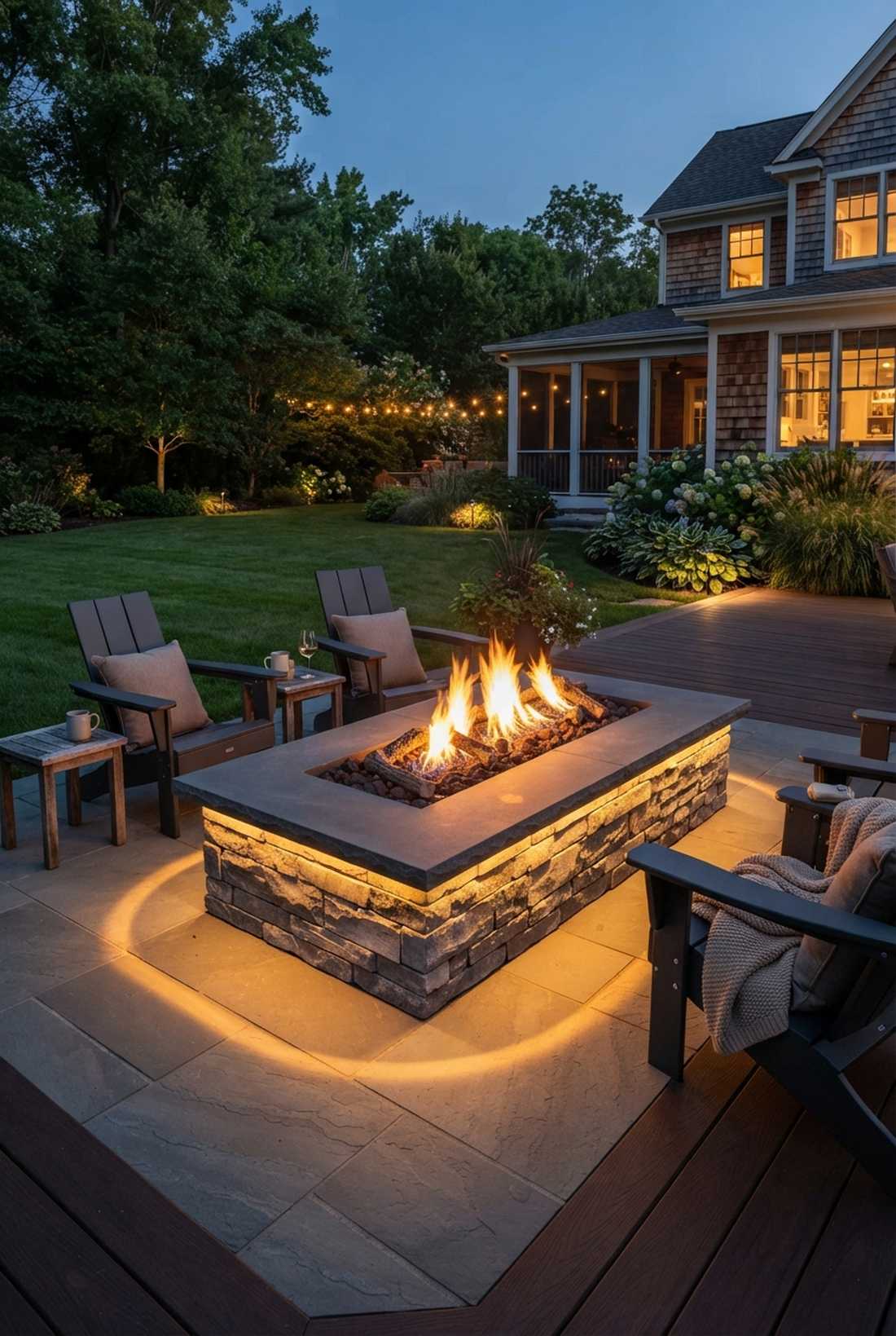 fire feature lighting