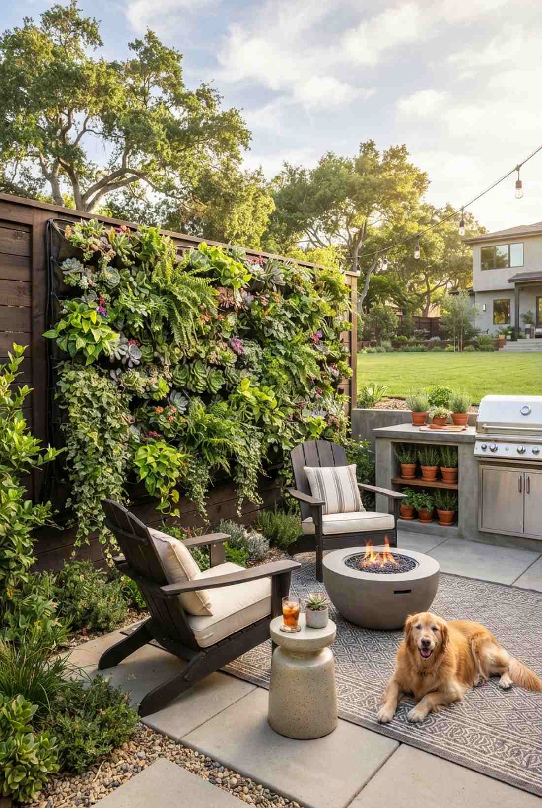 living wall planter screen