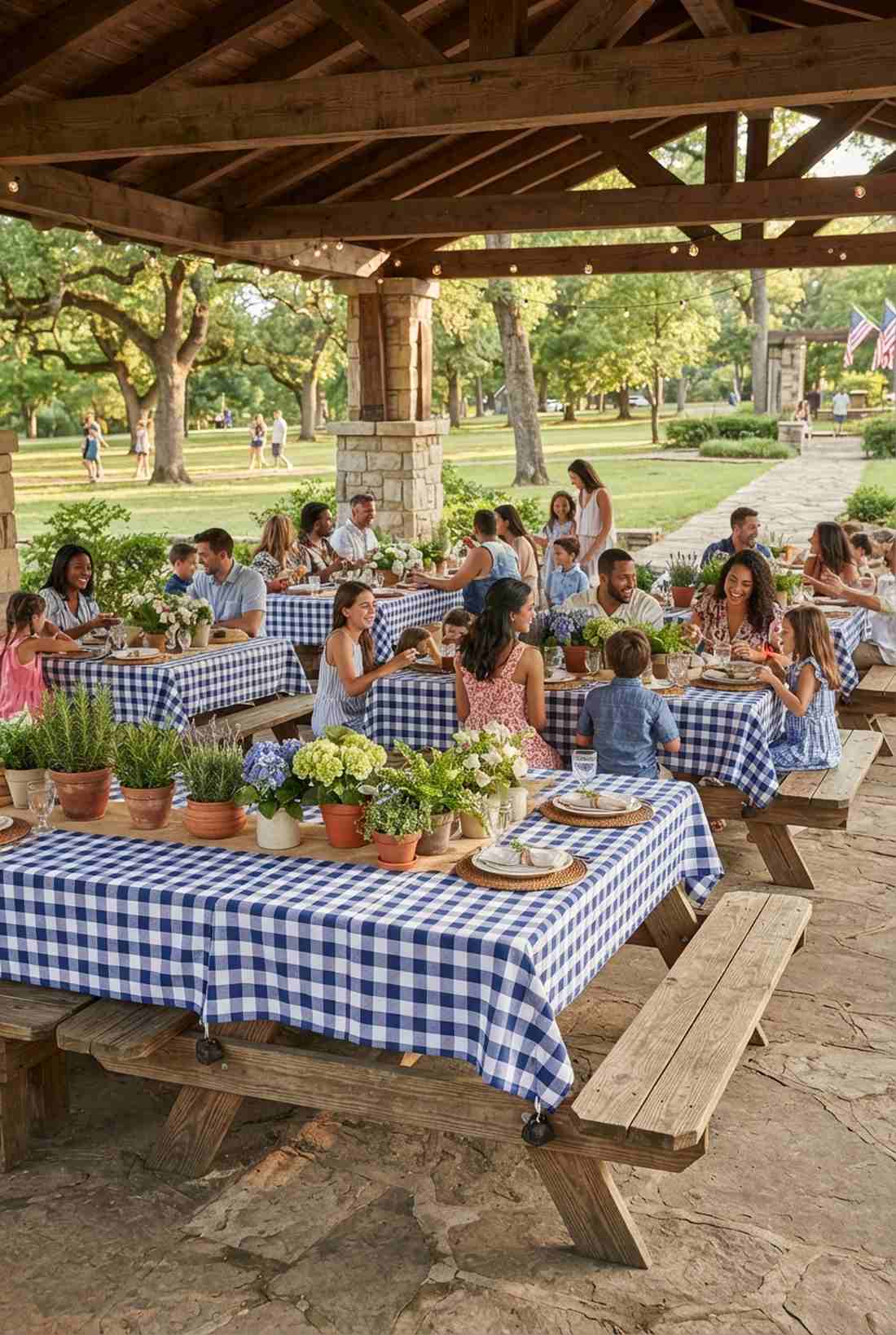 picnic table clusters