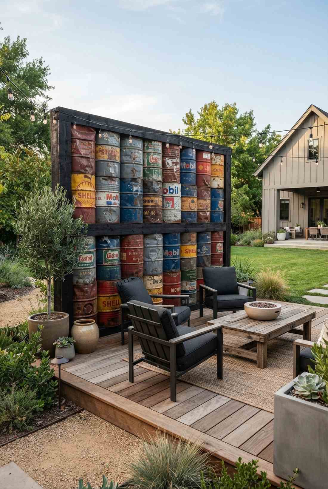 recycled metal drum screening