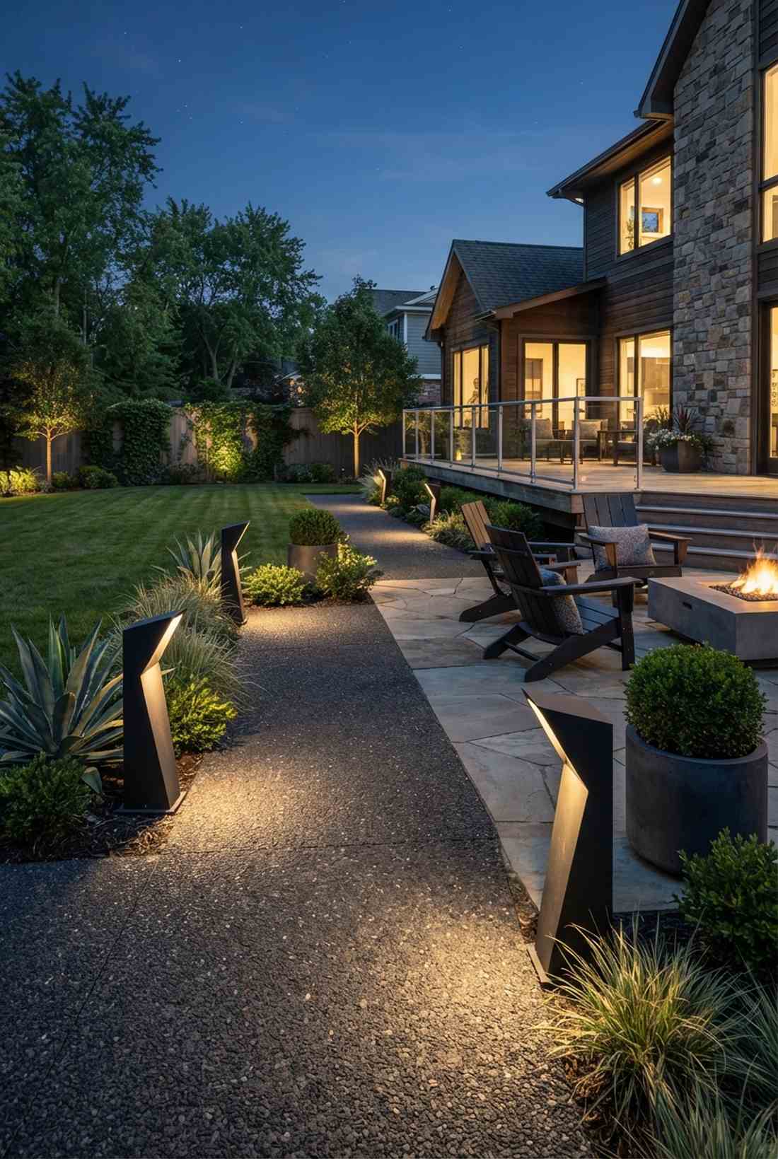 asymmetric geometric fixtures