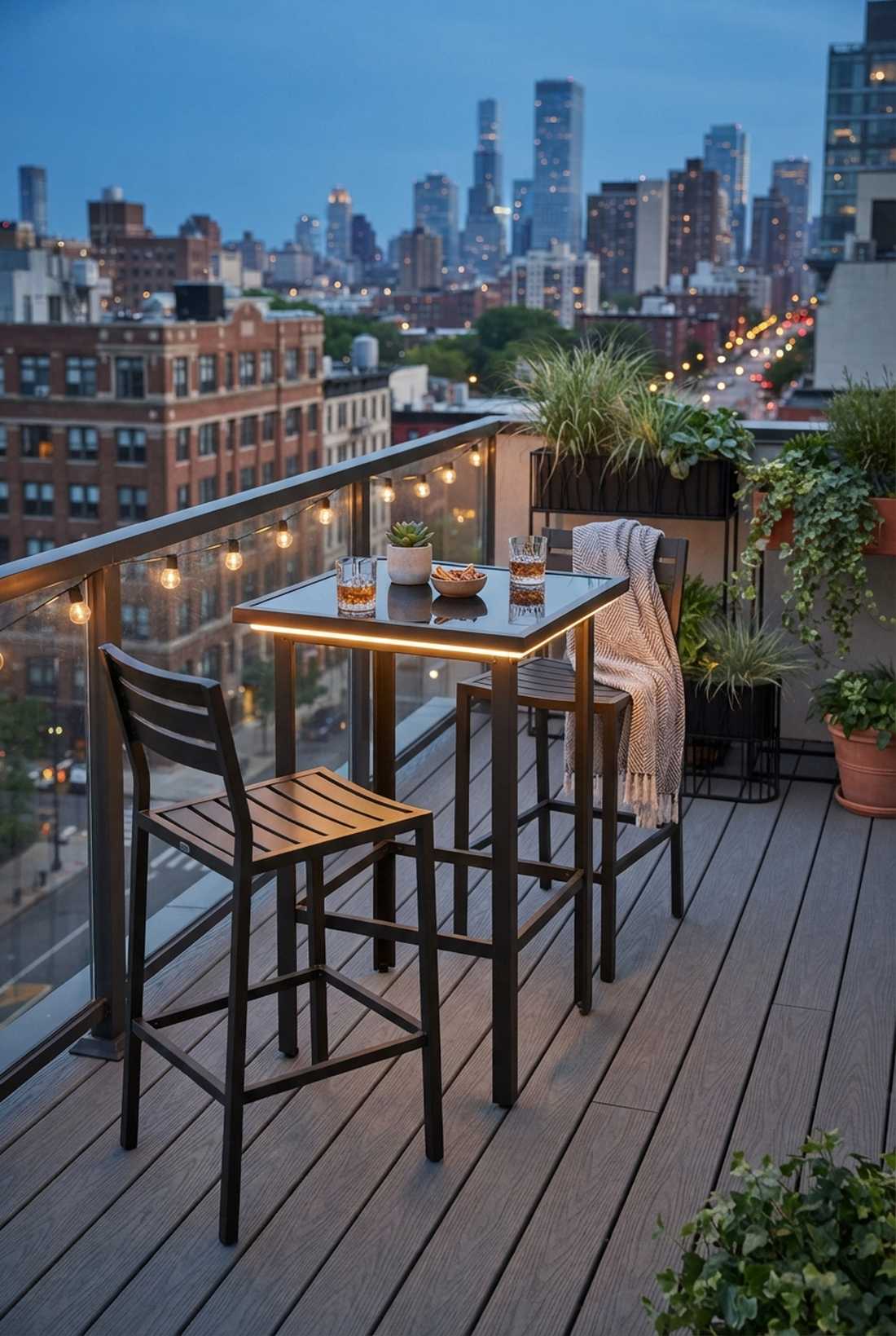 bar height bistro set for balconies