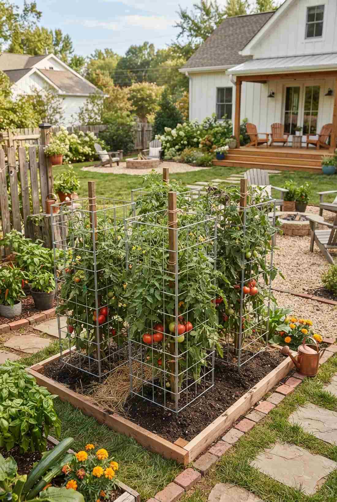 box cage for indeterminate tomatoes
