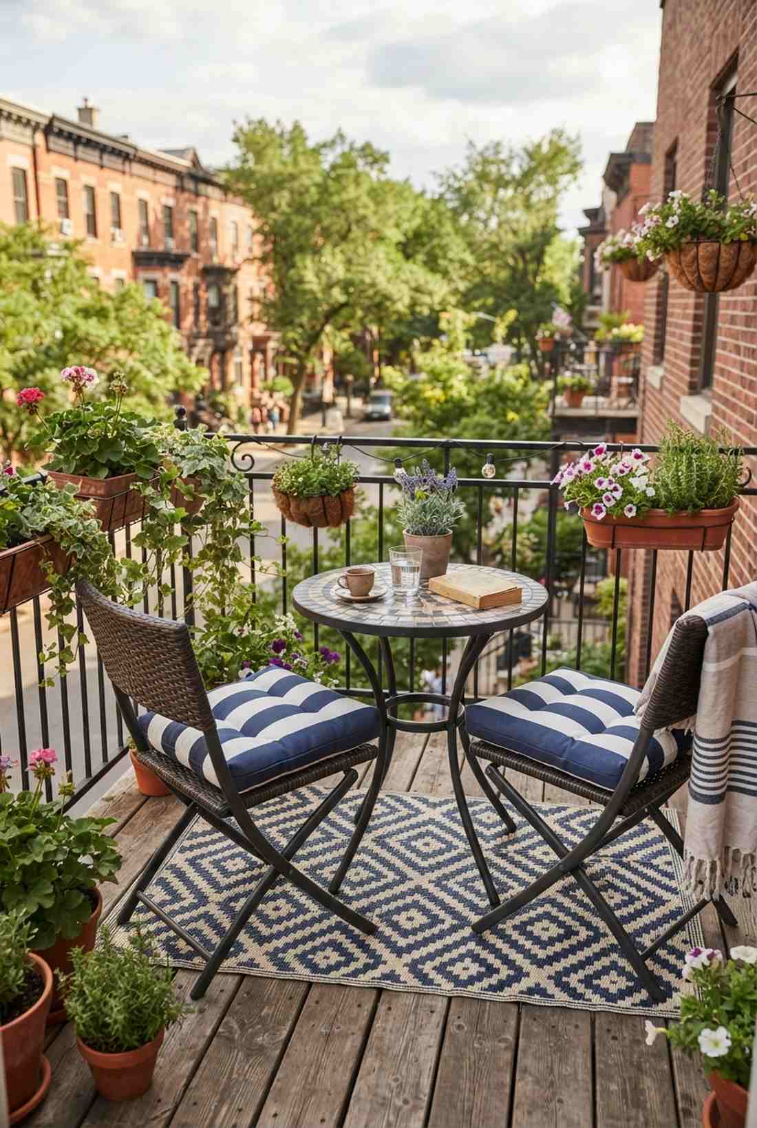 compact bistro set for small balconies