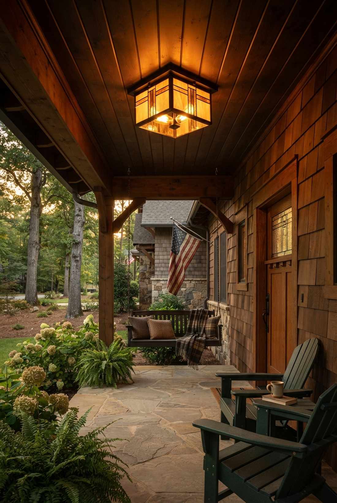 craftsman mission style flush mount