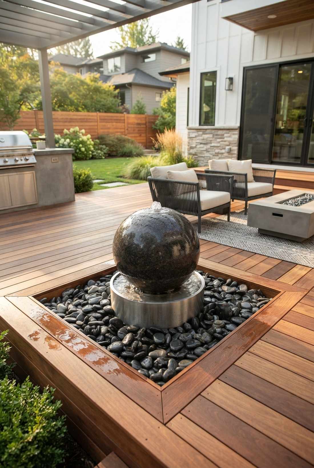 floating sphere fountain