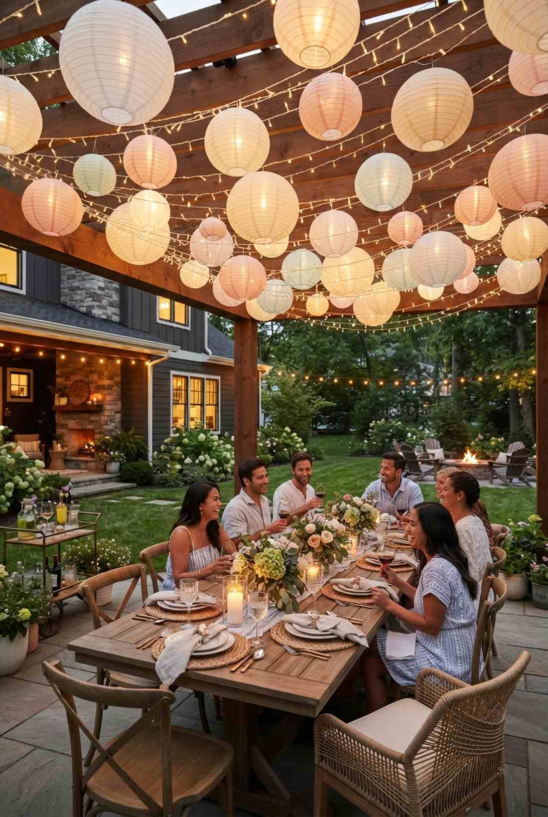 globe lantern mixed canopy