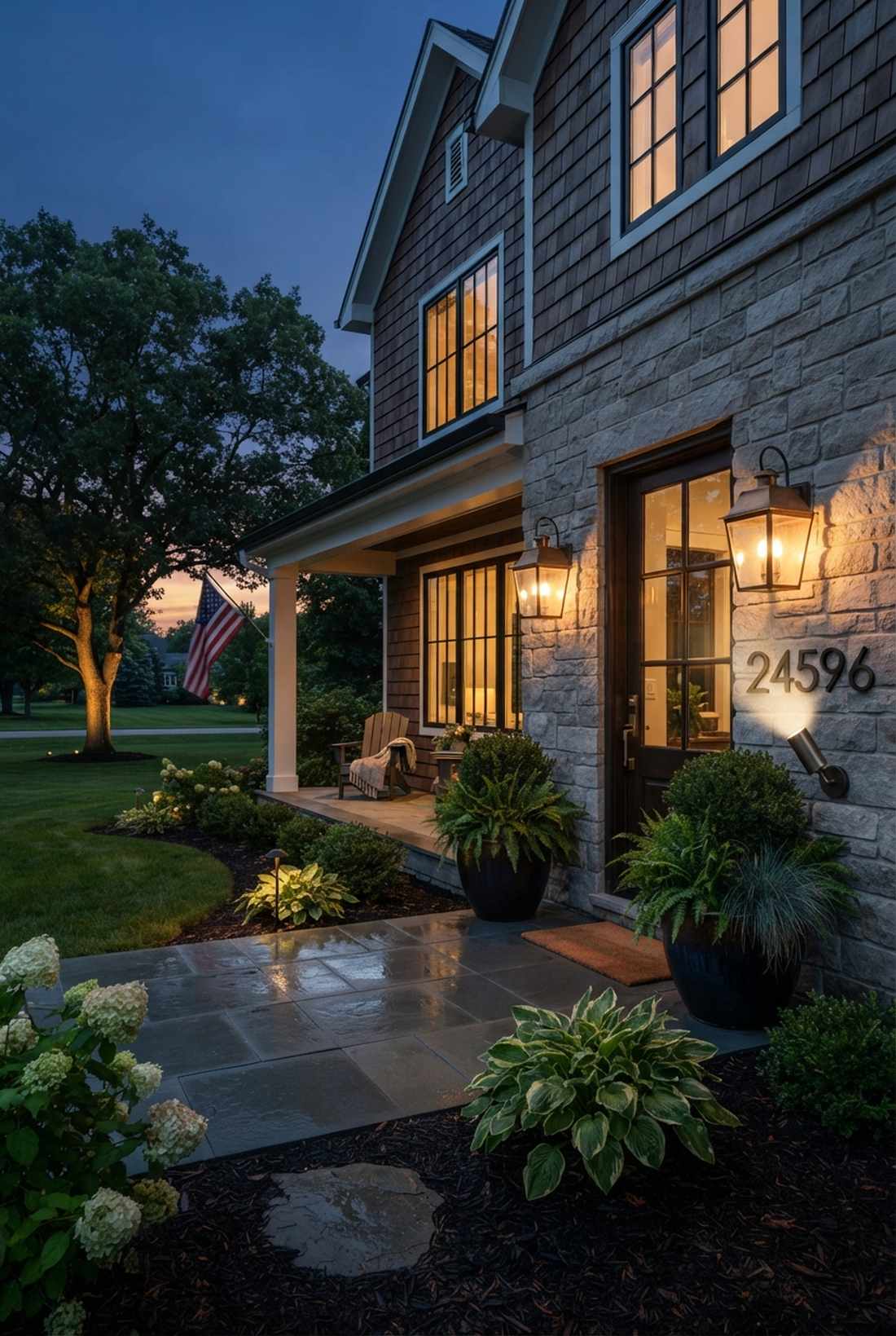 house number spotlight