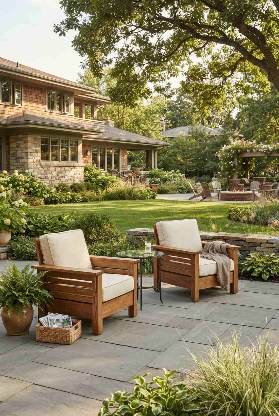 mission style patio chairs