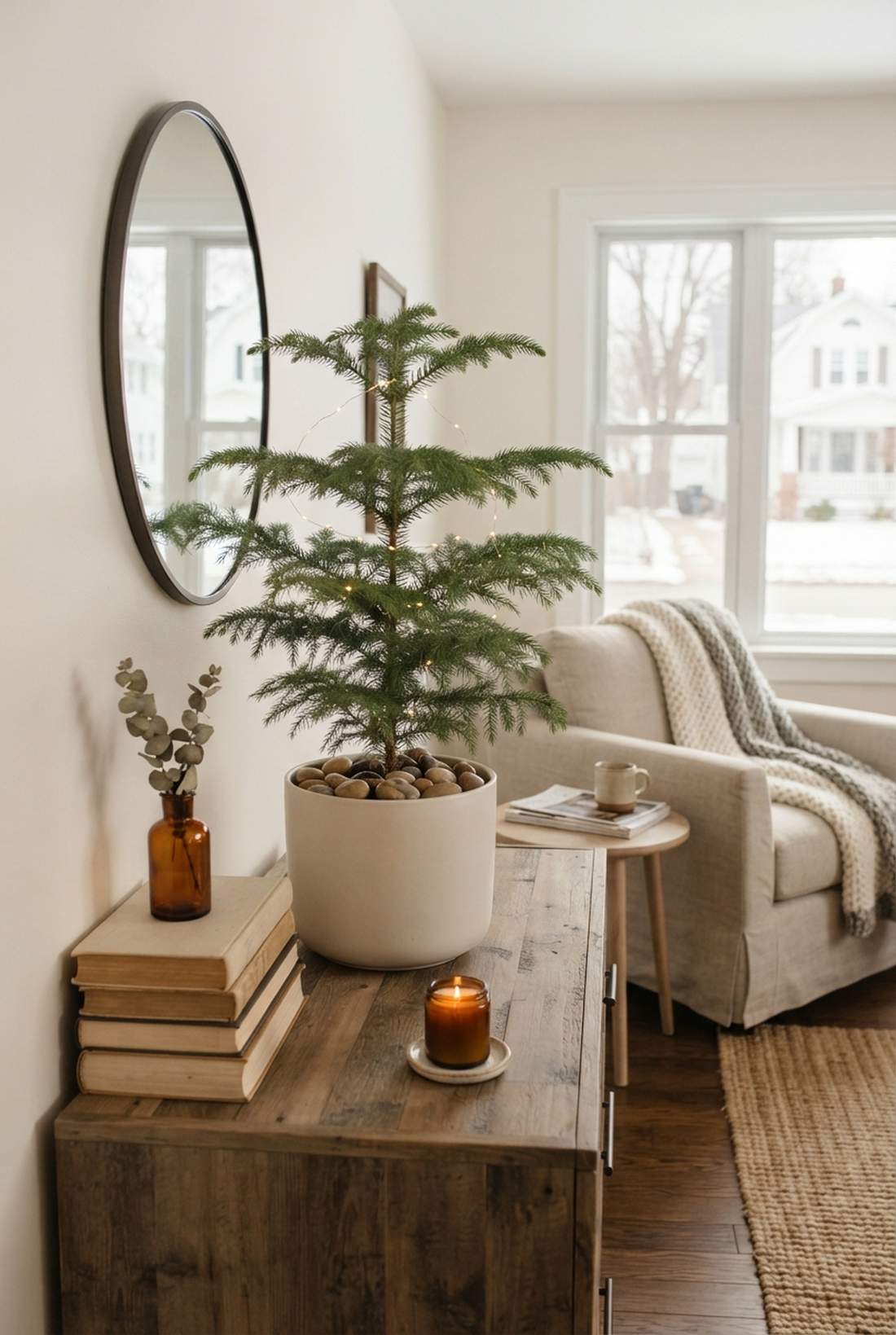 norfolk island pine as living tree