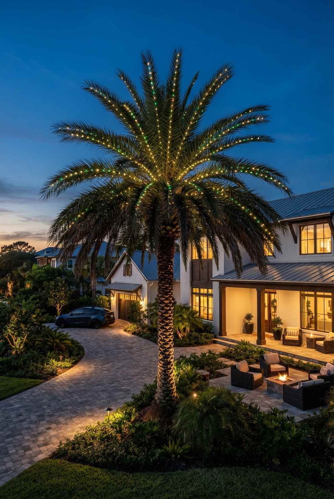 palm frond illumination