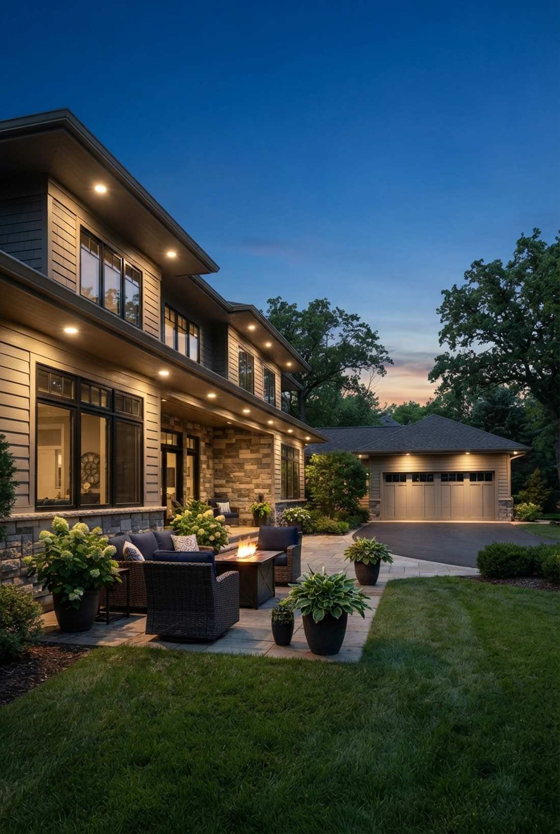 recessed soffit downlights with motion sensor