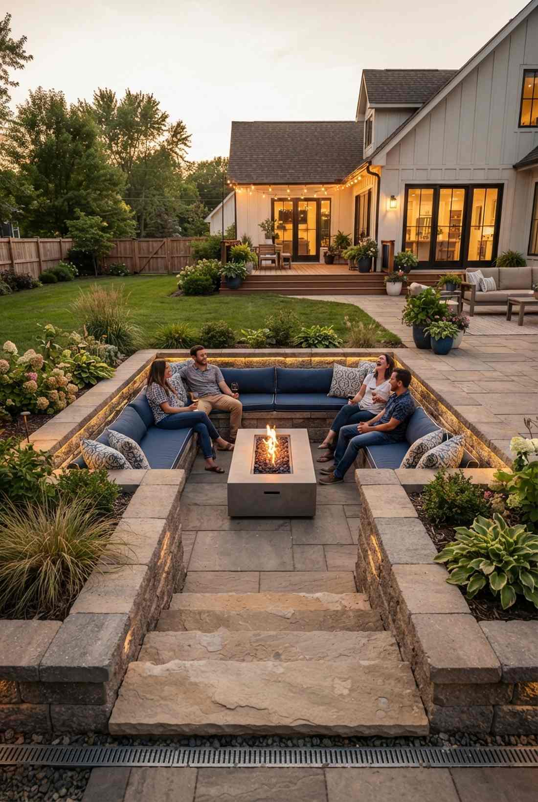 sunken conversation pits