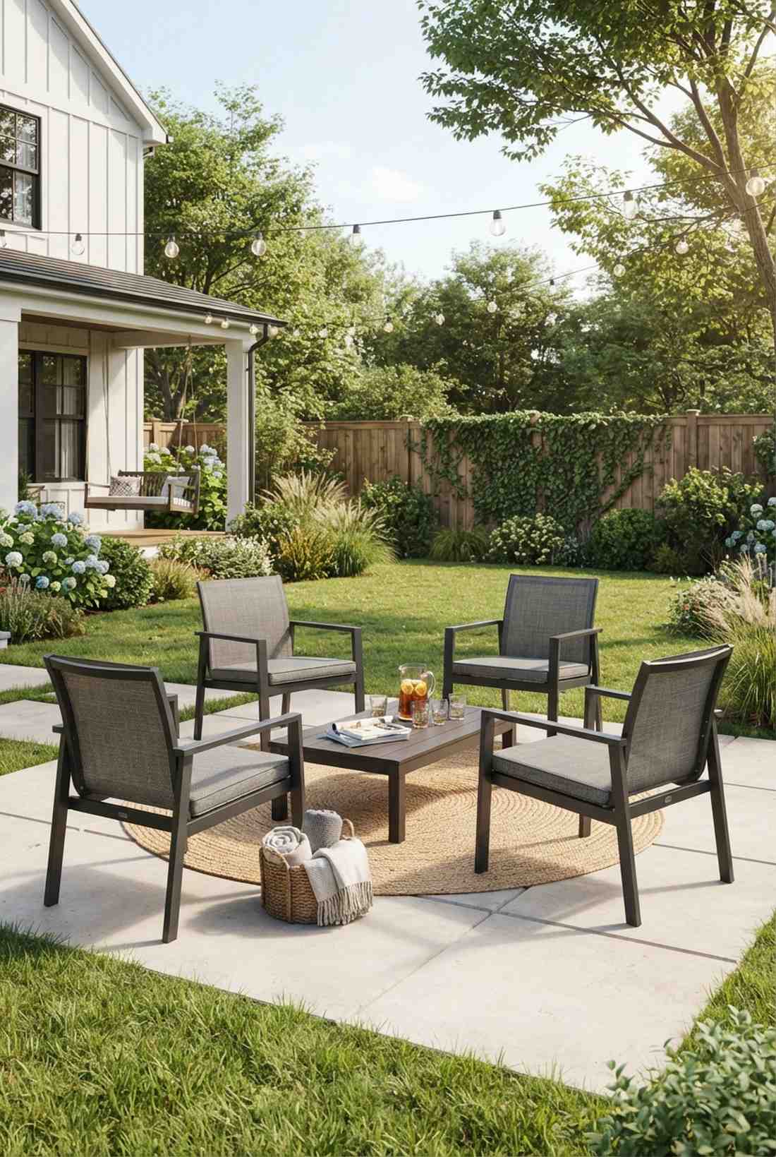 textilene mesh breathable back cushions