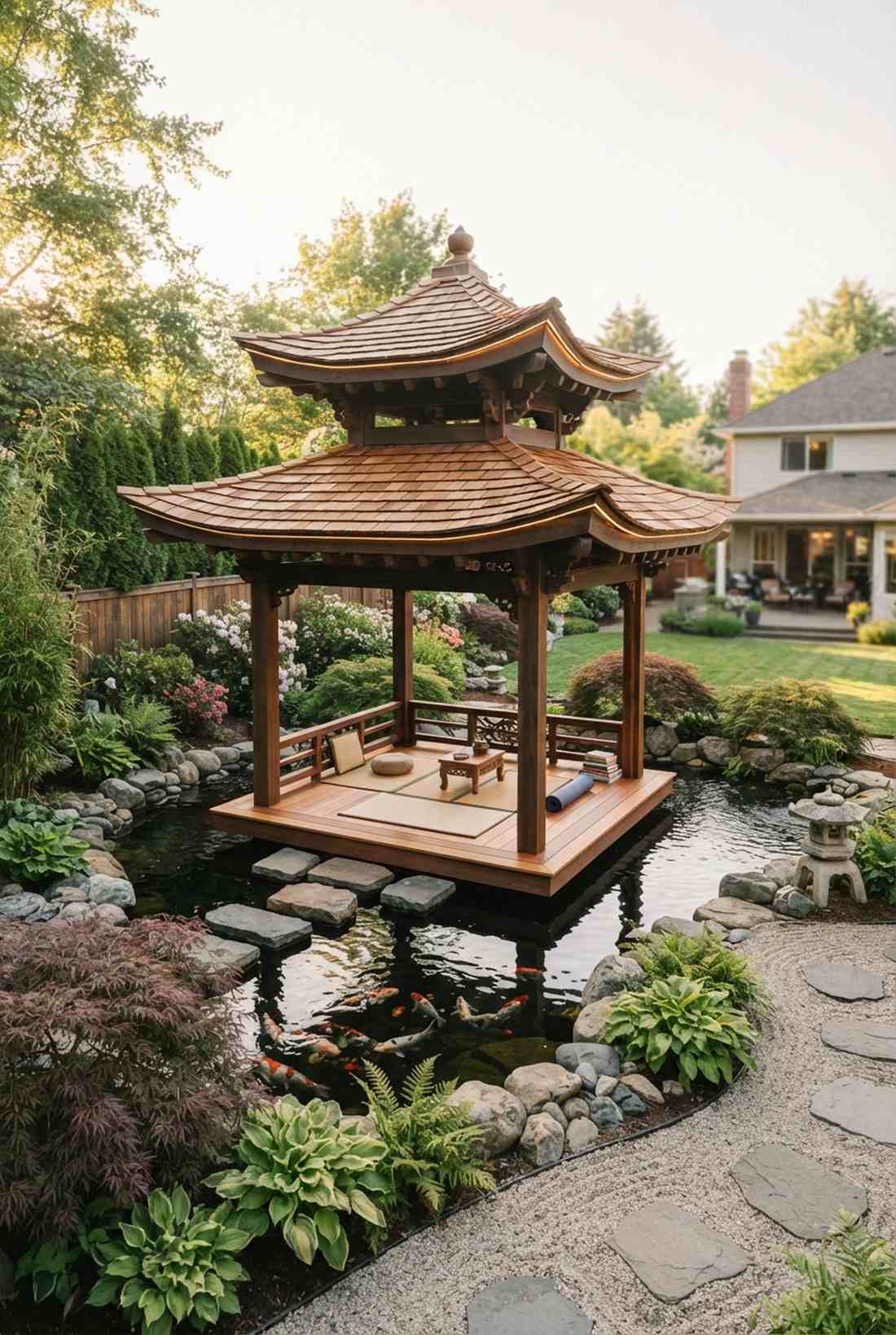 tiered pagoda style structure