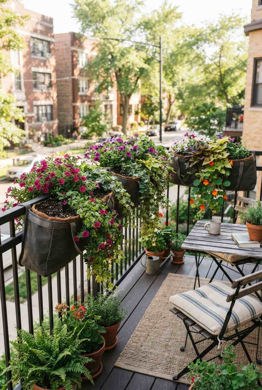 triple pocket tarp planters