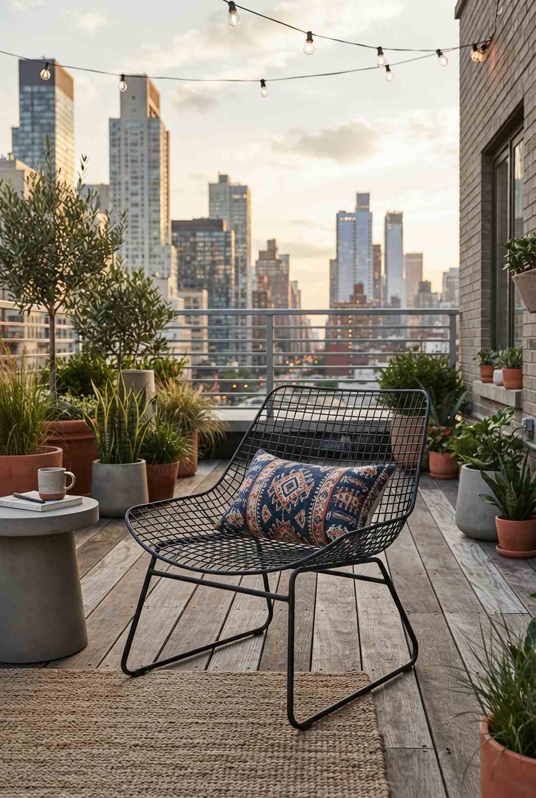 wire mesh lounge chair