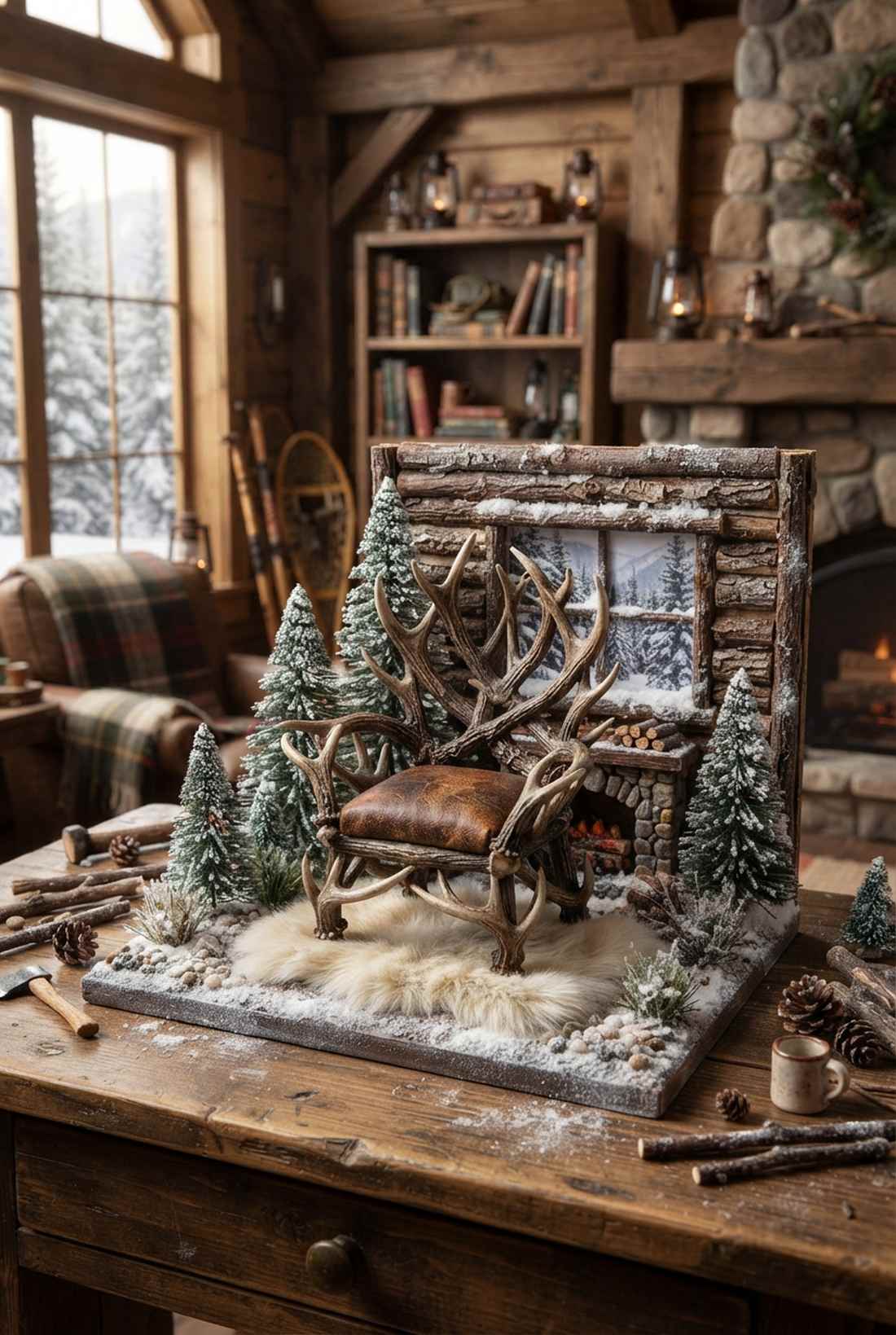 antler chair frame