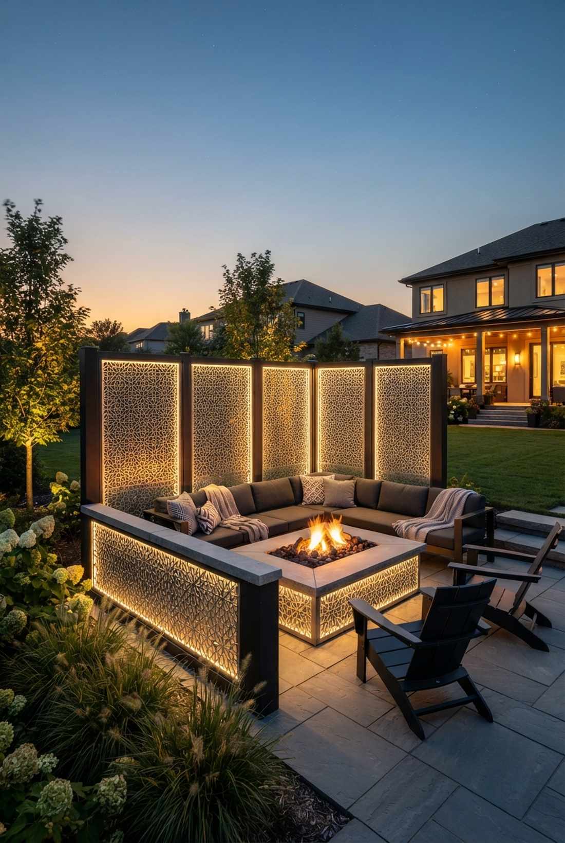 laser cut decorative screen fence